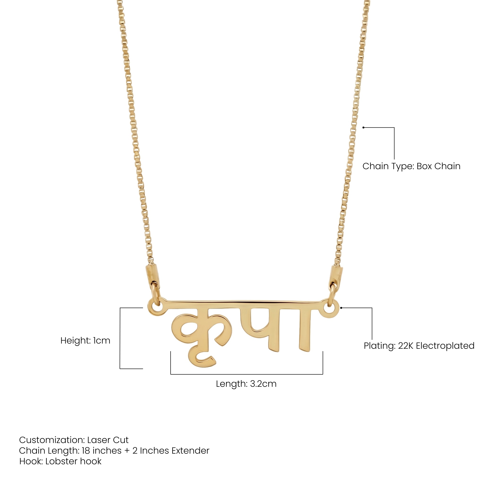 Devanagari Name Necklace