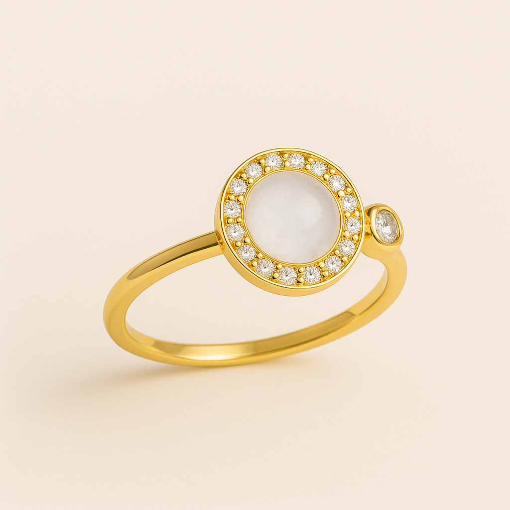 Spinning Moonstone Ring